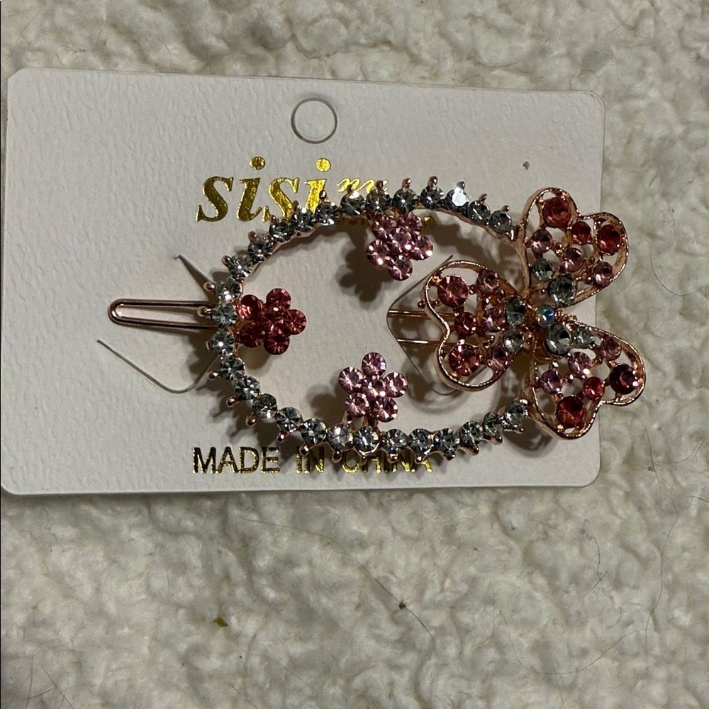 Women's Floral Hair Clips - Multicolor - Picture 2 of 8